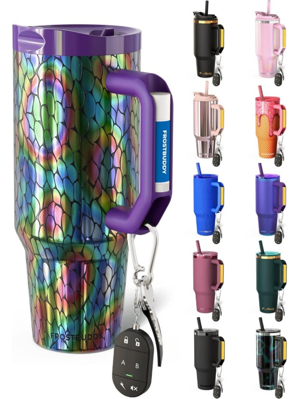 40oz Stainless Steel Tumbler - Insulated, Durable, Metallic Finish, Travel Mug